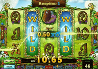 The Wild symbol at Enchanted Crystals slot machine gives you many bonuses